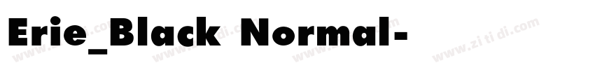 Erie_Black Normal字体转换